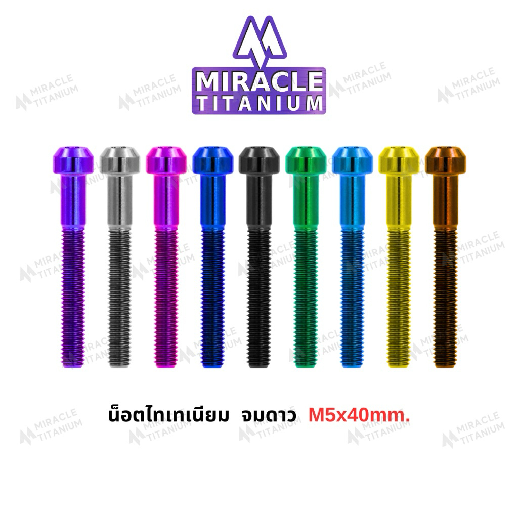 Cylindrical Head หัวจมดาว M5 x 40 mm
