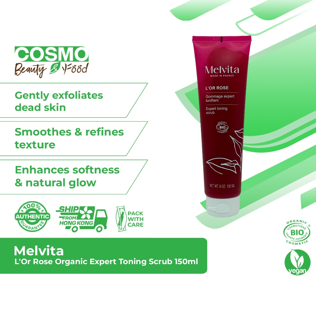 Melvita L'Or Rose Organic Expert Toning Scrub 150ml