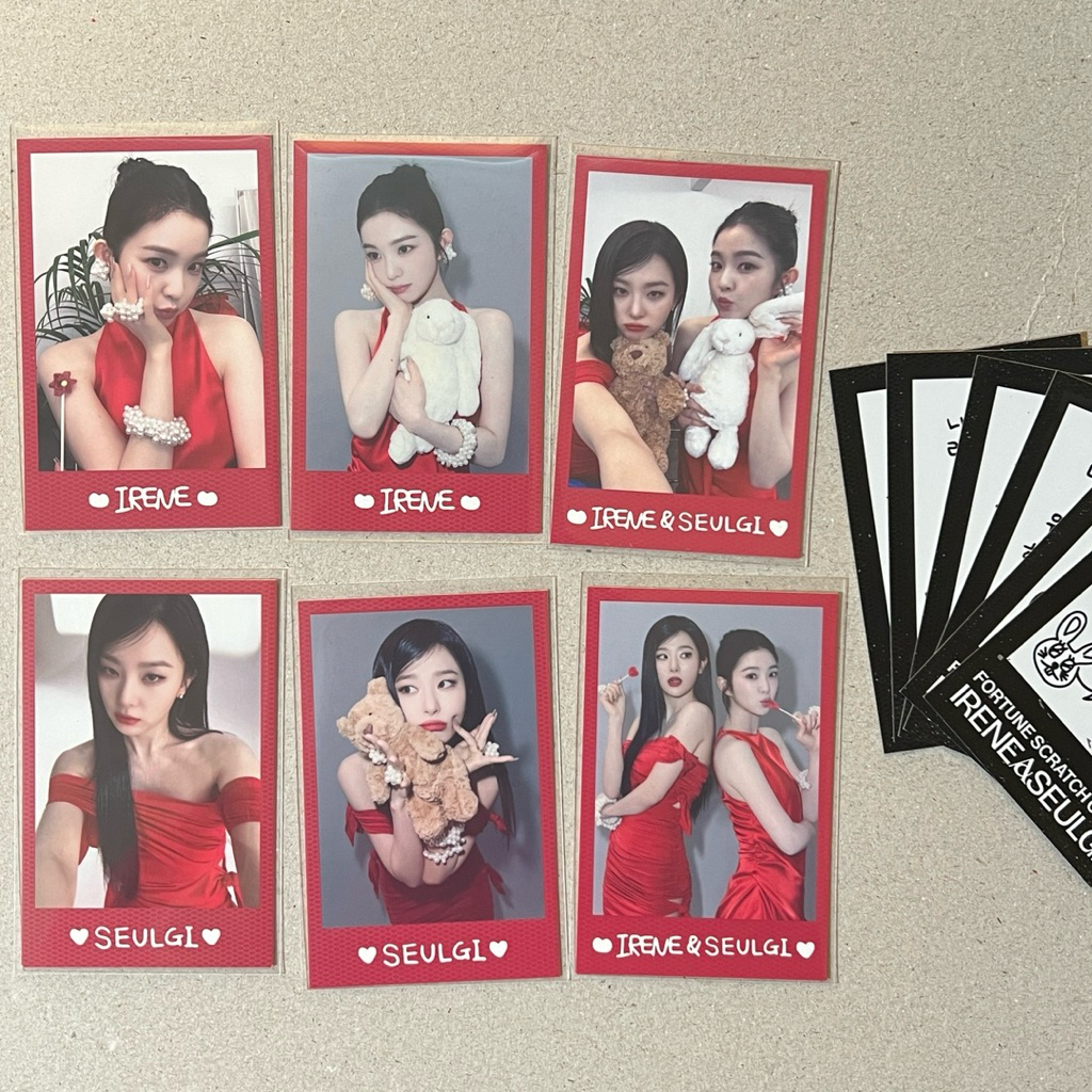 [พร้อมส่ง] ครบเซต Red Velvet Irene & Seulgi Balance concert Fortune Scratch Card Set ไอรีน ซึลกิ