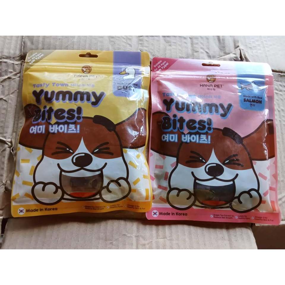 Hana Pet Yummy Bites ยัมมี่ไบทส์ ขนมสุนัข ขนาด 100 กรัม