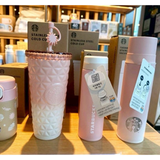 #พร้อมส่ง แก้วโคเรียพีชสตาบัค ⭐️ปั้ม304งาน1:1 กล่อง