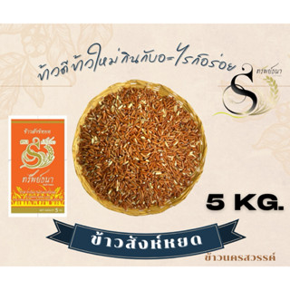 ข้าวกล้องสังหยดกระสอบ5กิโลกรัม ตราทรัพย์ธนา