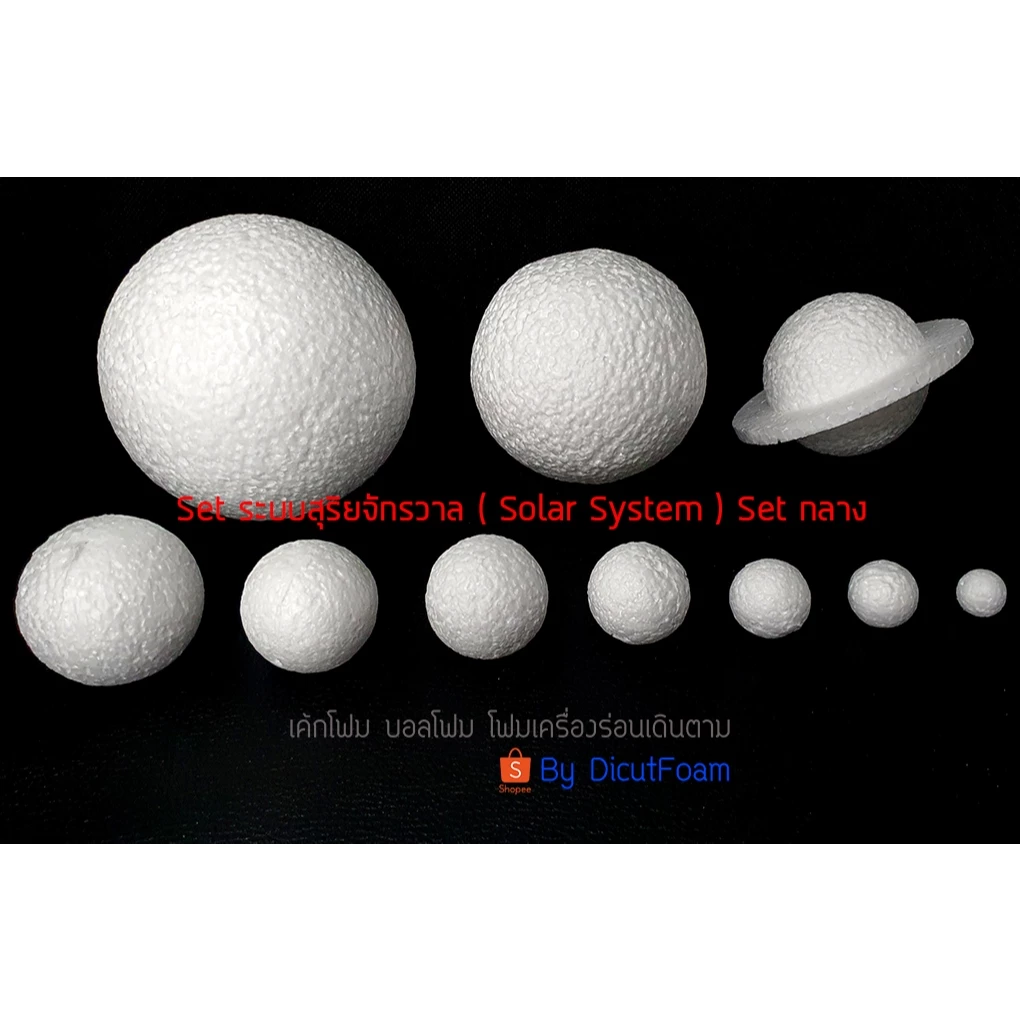 โฟมบอลทรงกลม Set ระบบสุริยะ ( Solar System ) Size กลาง
