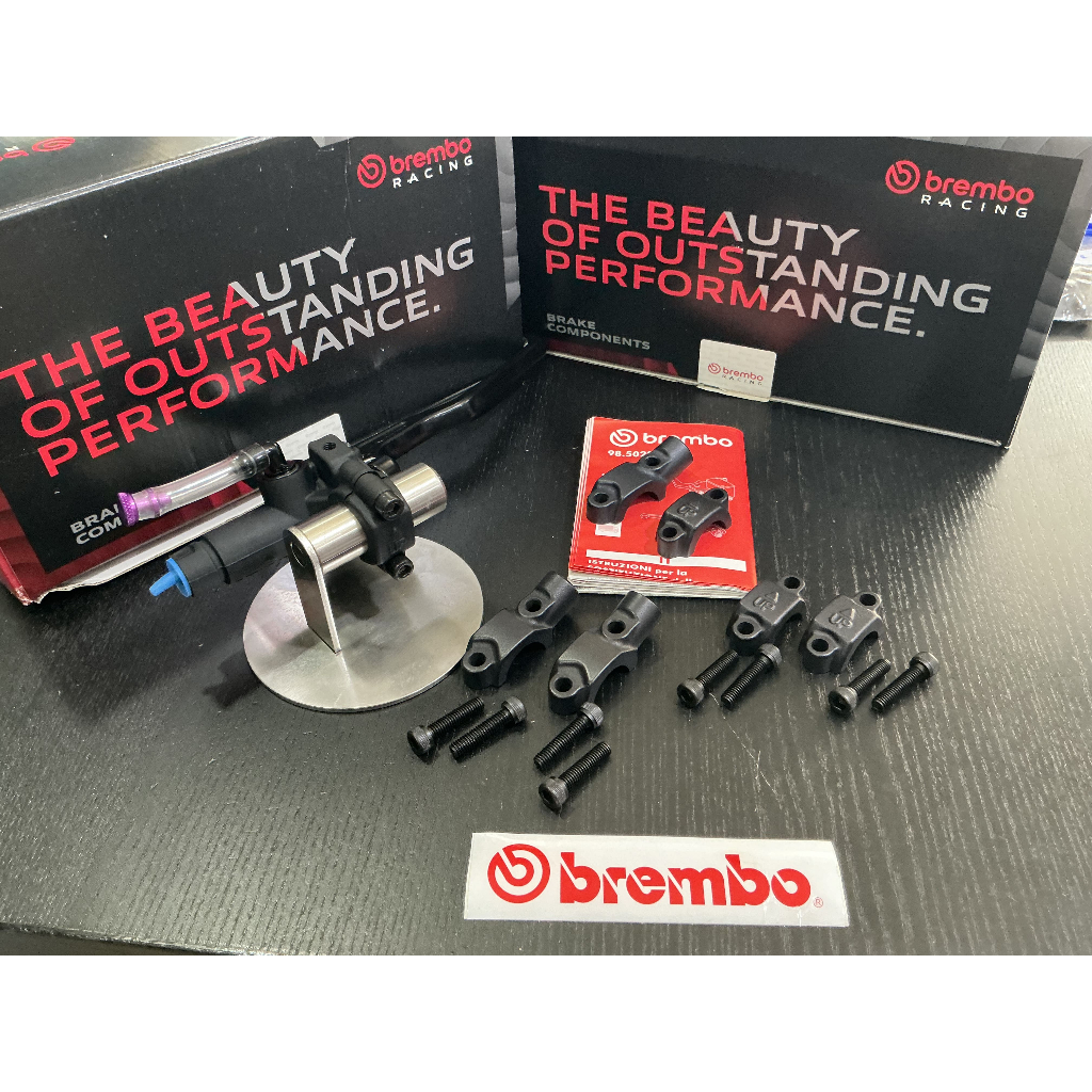 brembo ประกับหลังฐานดำ (แท้) มี 2 แบบให้เลือก พร้อมน็อตใส่ได้ทั้งซ้ายและขวา(ราคาต่อ 1 ชิ้น)(03).