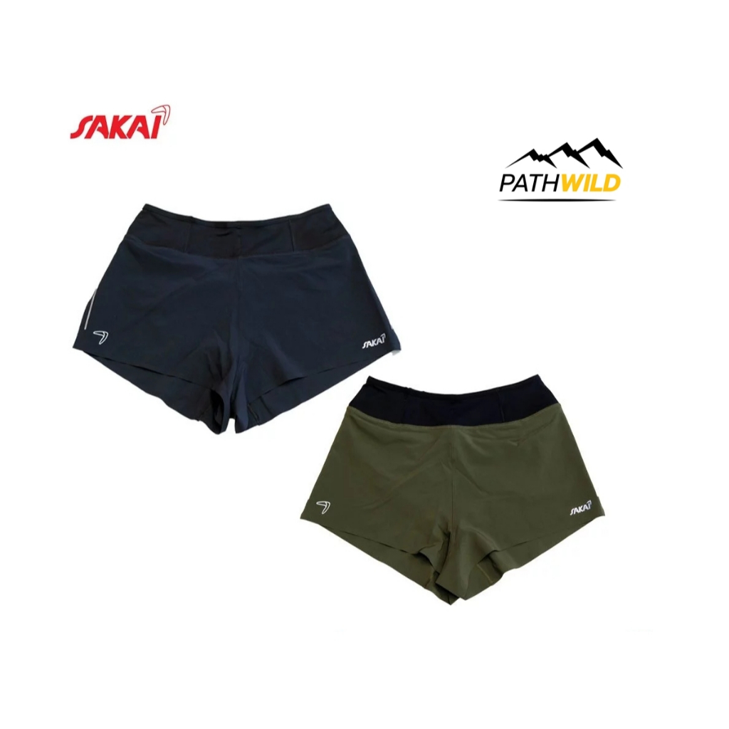 SAKAI WOMEN'S SHORTS BELT V.1 กางเกงวิ่ง สำหรับผู้หญิง ขาสั้น มีกระเป๋ารอบเอว น้ำหนักเบา ผ้าแห้งเร็ว