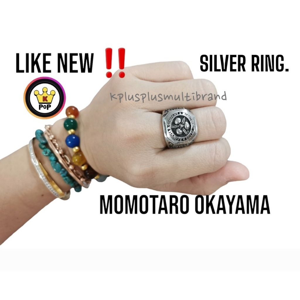 🔥พร้อมส่ง หายาก🔥 MOMOTARO OKAYAMA SILVER RING ของแท้ 100%