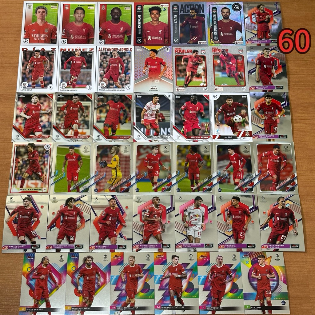 รวมการ์ดฟุตบอลลิเวอร์พูล LIVERPOOL ชุด2  ลิขสิทธิ์แท้ จาก TOPPS