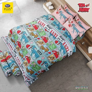 Satin Plus ชุดผ้าปูที่นอน + ผ้านวม ลายการ์ตูนลิขสิทธิ์ครบเซ็ท