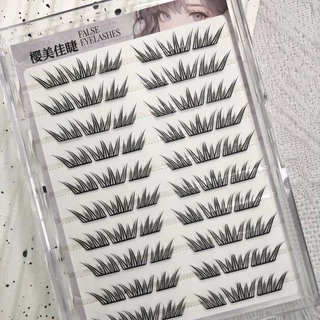 ขนตาปลอม รุ่น DEMI ขนตาปลอมแบบช่อ ยาว 8-12mm. มีแถบกาวในตัว ไม่ต้องใช้กาว เบาสบายตา ติดง่าย รวดเร็ว ใช้ซ้ำได้ ขนไม่แข็ง
