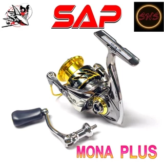 รอกสปินนิ่ง SAP รุ่น MONA PLUS ลูกปืน 7+1 🟡 อัตราทด 5:2:1 แขนหมุนเกลียว มีซีลกันน้ำ 4 จุด
