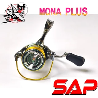 รอกสปินนิ่ง SAP รุ่น MONA PLUS ลูกปืน 7+1 🟡 อัตราทด 5:2:1 แขนหมุนเกลียว มีซีลกันน้ำ 4 จุด