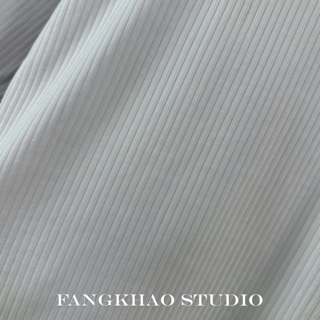 TS002 เสื้อยืดคอปีน แขน3ส่วน ผ้าร่อง ทรงสลิมฟิต เข้ารูป รัดรูป ใส่เพื่อเน้นรูปร่าง อวดหุ่นให้ดูเพียว - รูปที่ 6