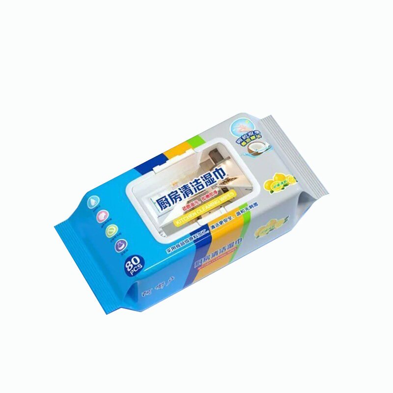【80 แผ่นต่อแพ็ค】เช็ดคราบมัน สะอาดจริงไม่ทิ้งคราบมัน ฆ่าเชื้อโรค พื้นเงา ผ้าเช็ดทำความสะอาดในครัว กลิ่นมะนาว ราคา ถูกที่สุด ดีลบีเคเค แกลเลอรีภาพที่ 9
