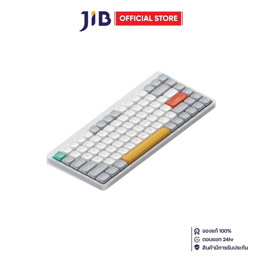 WIRELESS KEYBOARD (คีย์บอร์ดไร้สาย) NUPHY AIR75 V2 QMK/VIA  RGB EN/TH - IONIC WHITE