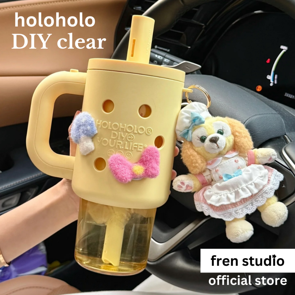 (พร้อมส่งทุกสีทุกแบบ) Holoholo DIY Clear กระติกน้ำ/แก้วน้ำพกพา l ของแท้ ดีลตรงจากแบรนด์โดยตรง