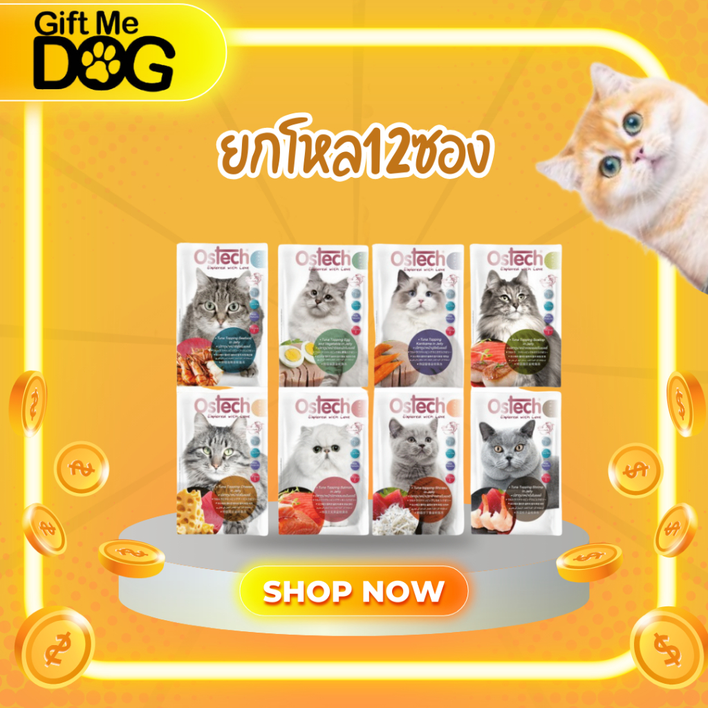 Ostech Pouchแมว Ultra อาหารแมวออสเทค อัลตร้าOstech Ultra - cat Food Pouch ในเยลลี่