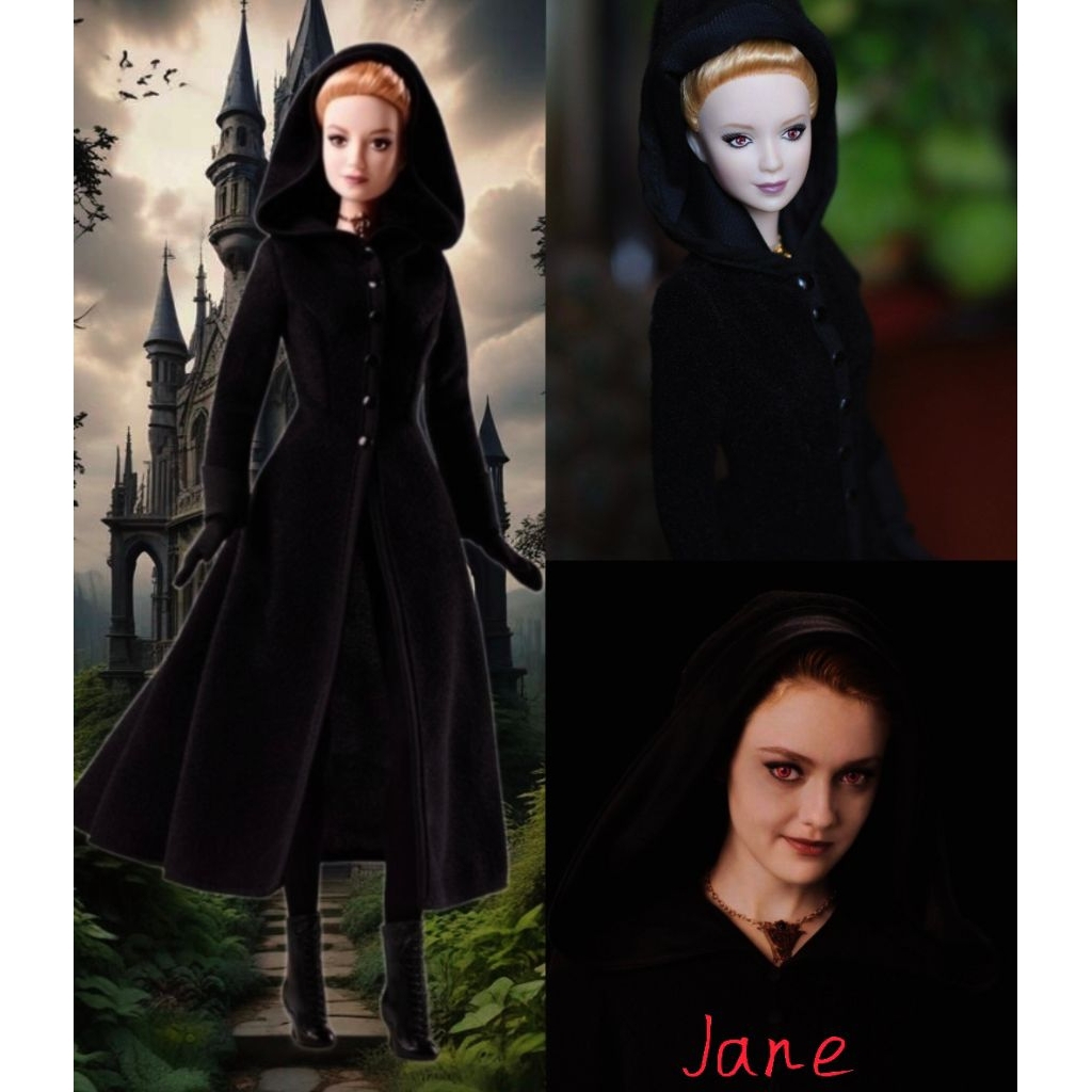 รุ่นสะสม แท้100% บาร์บี้หน้าดาราจากภาพยนต์ vampire twilight jane doll