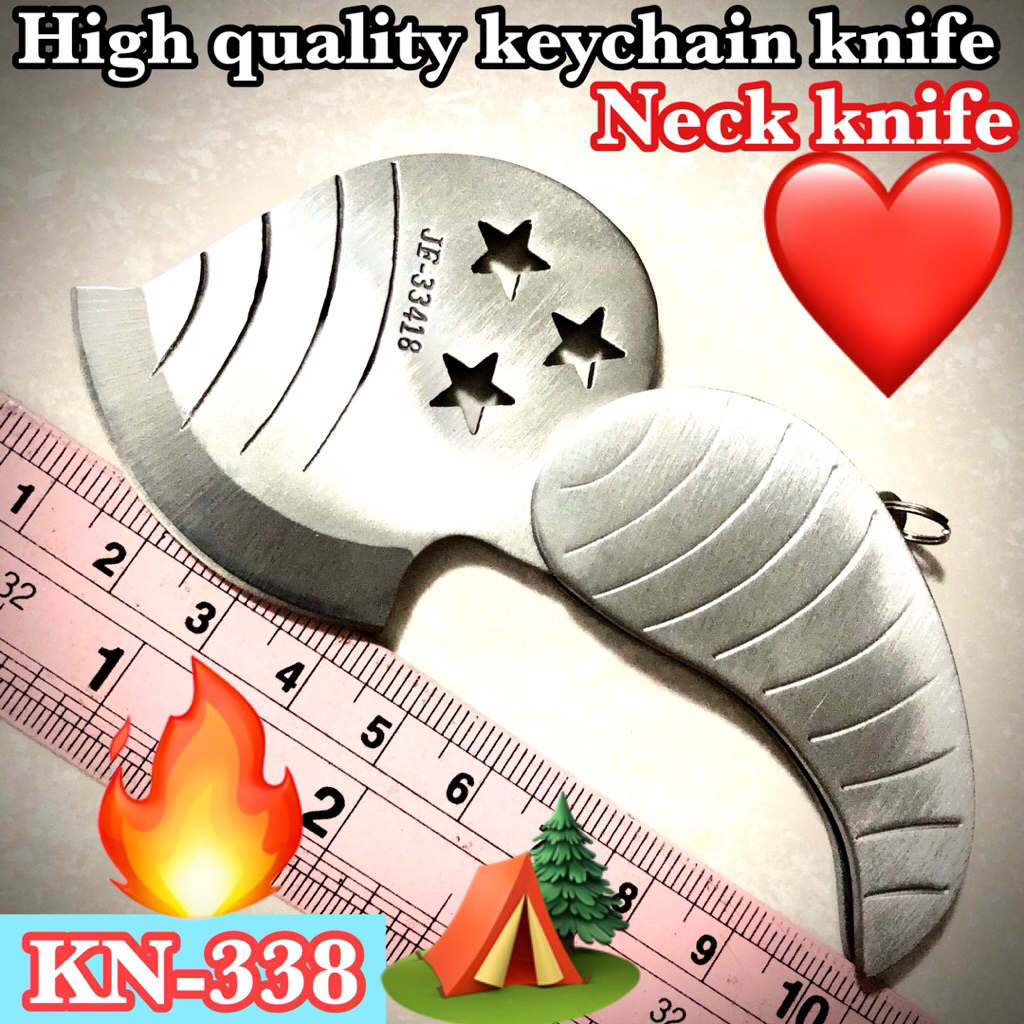 High quality keychain and neck knife KN-338 for collection and use cutting