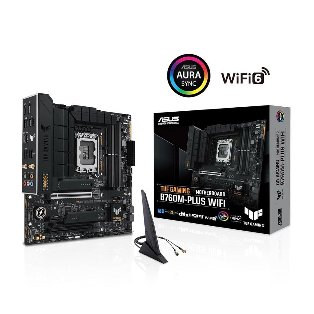 [มือ1] MAINBOARD (เมนบอร์ด) 1700 ASUS TUF GAMING B760M-PLUS WIFI (DDR5) พร้อมส่ง