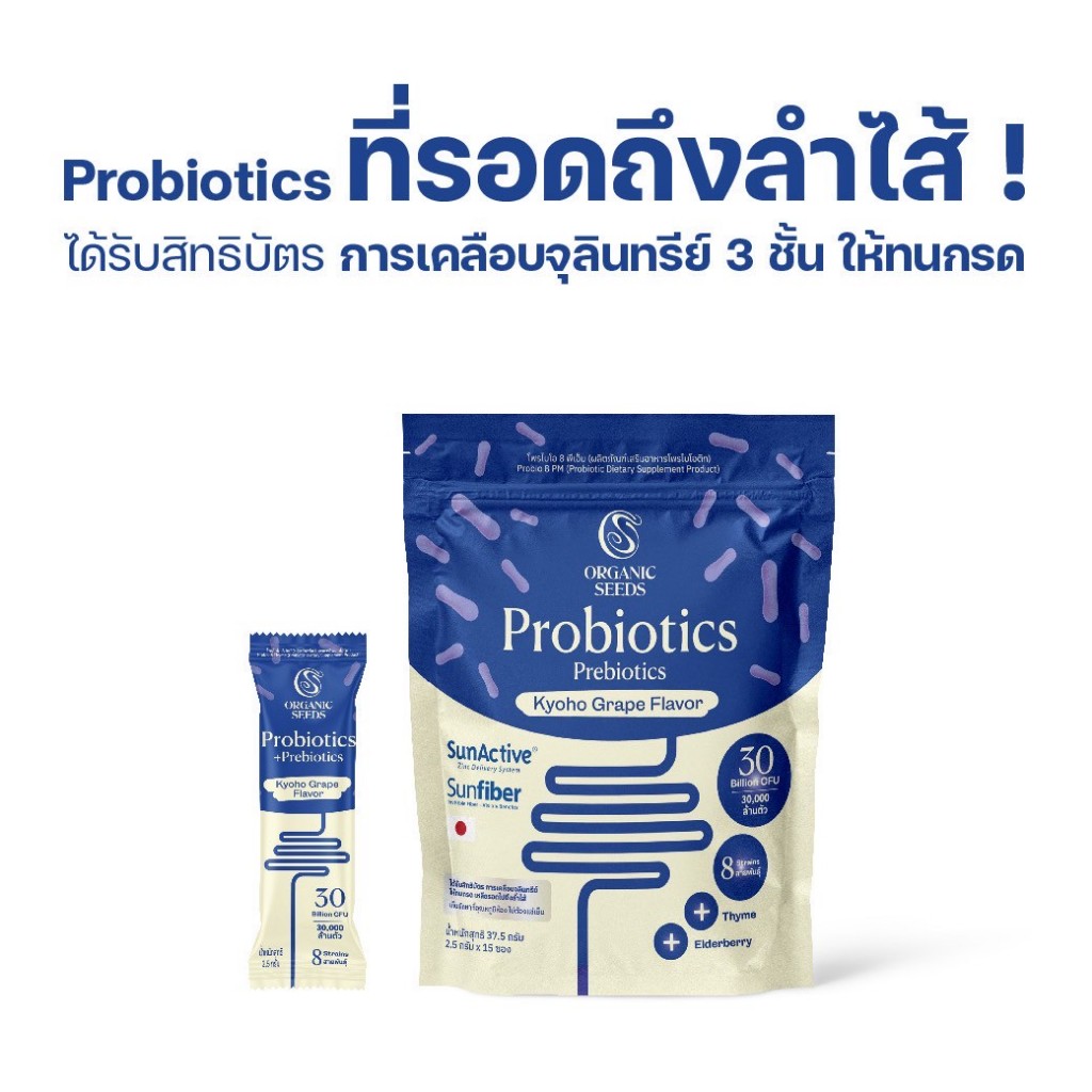 Probio 8 PM รสองุ่นเคียวโฮ (Probiotics + Prebiotics + Superfoods)