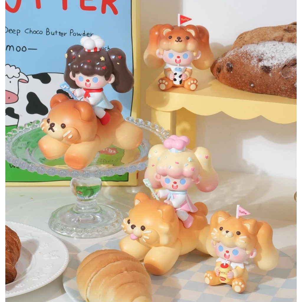 (พร้อมส่งในไทย🇹🇭) TUTU Bread Cat🍞🐱 & Bread Bear🥖🐻