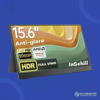 [ส่งด่วน] Intehill : จอมอนิเตอร์ พกพา F15NA ขนาด 15.6 นิ้ว อัตราส่วน 16:9 Full HD จอเกมมิ่งสำหรับ PS5 Nintendo PC