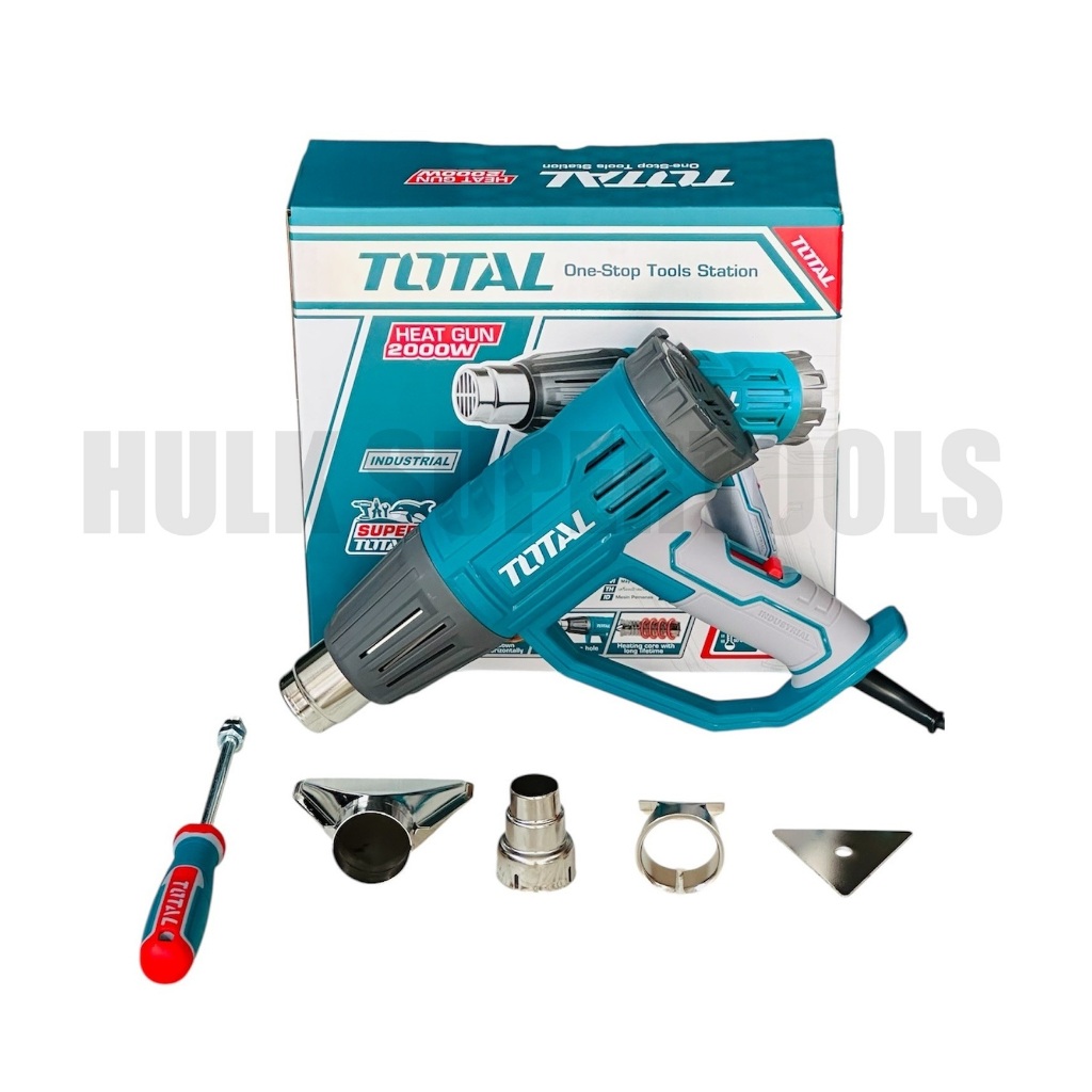 TOTAL เครื่องเป่าลมร้อน 2000 วัตต์ พร้อมอุปกรณ์เสริม รุ่น TB20045 รุ่น TB20078 | ปืนเป่าลมร้อน - รูปที่ 7