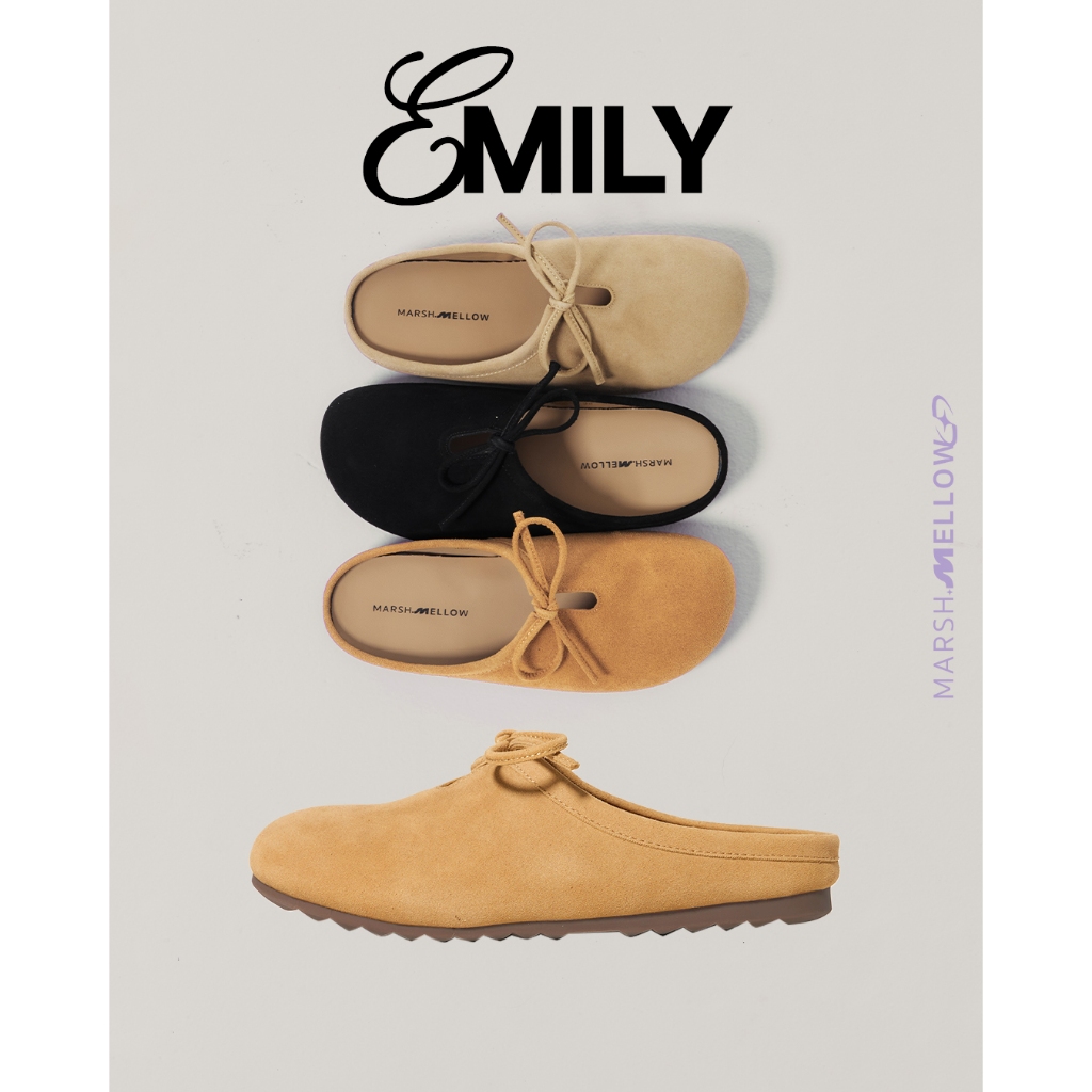 EMILY - MARSHMELLOW รองเท้า SLIP ON  มีโบว์โซคิวท์