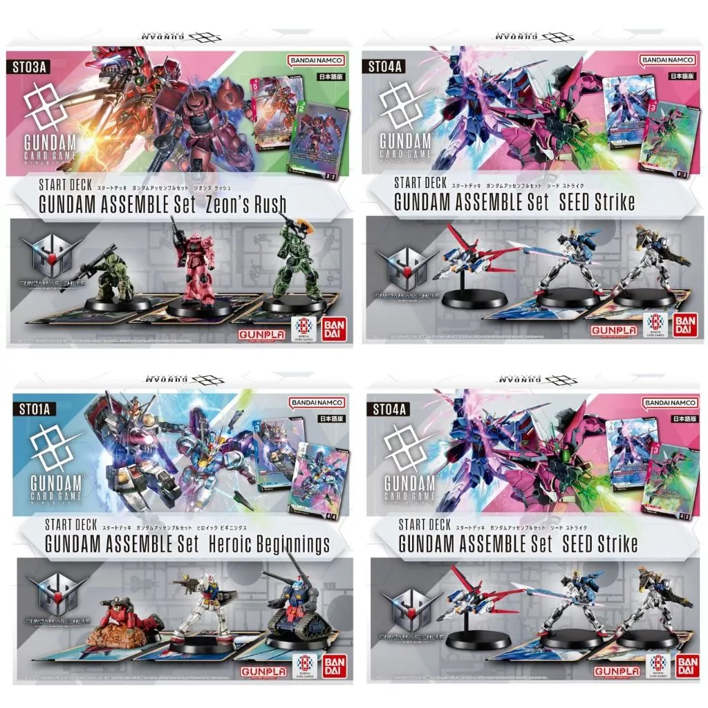 BANDAI Gundam Card Game Start Deck ST02A Gundam Assemble Set Wings of Advance การ์ดเกมกันดั้ม ของแท้