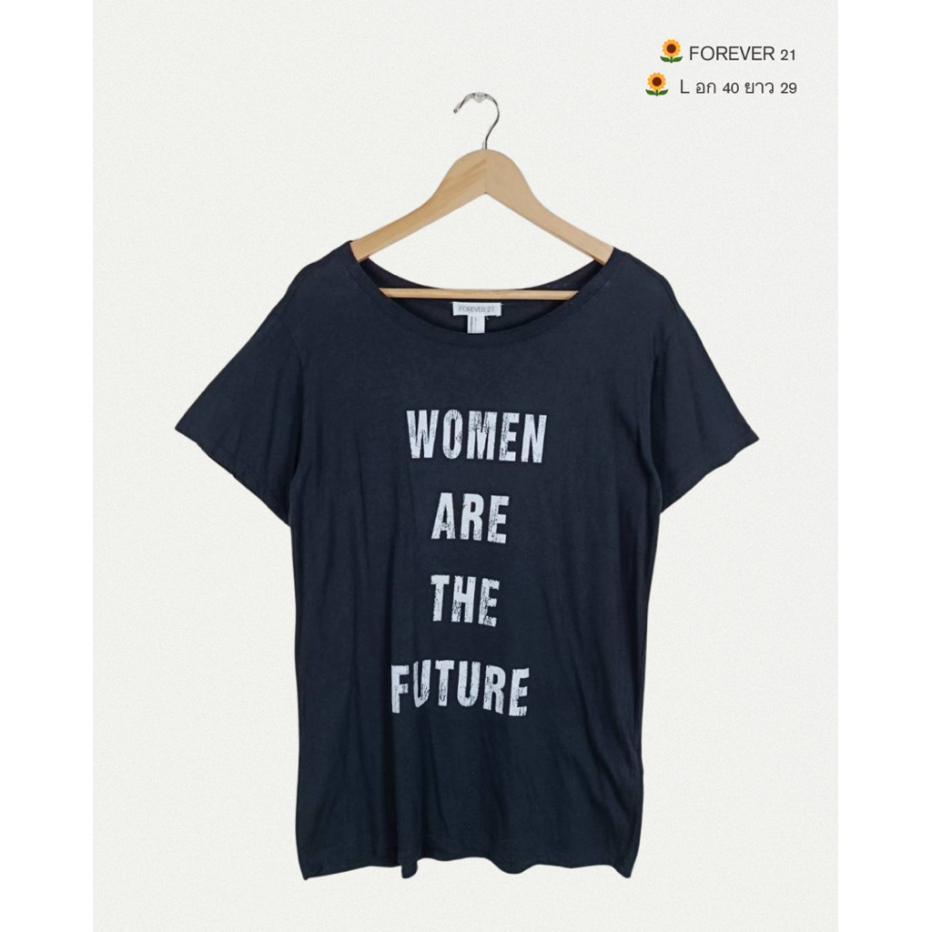 เสื้อยืดดำ forever21 (A168)