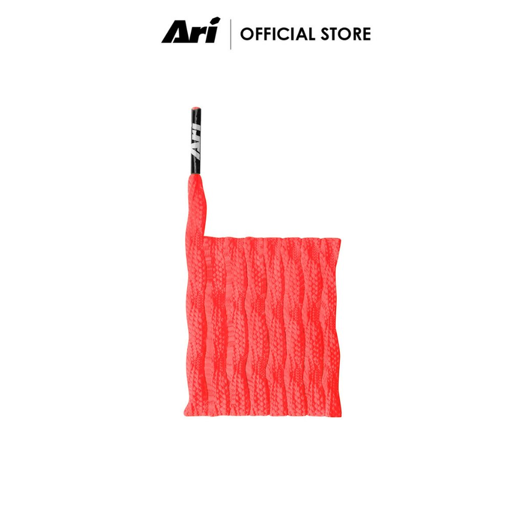 ARI TWIST SHOELACES – NEON ORANGE เชือกรองเท้า อาริ TWIST สีส้ม