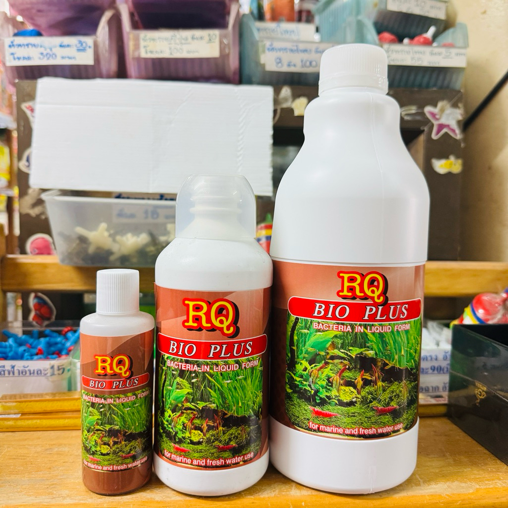 RQ BIO PLUS แบคทีเรียย่อยสลายของเสีย ในตู้ปลา บ่อปลา