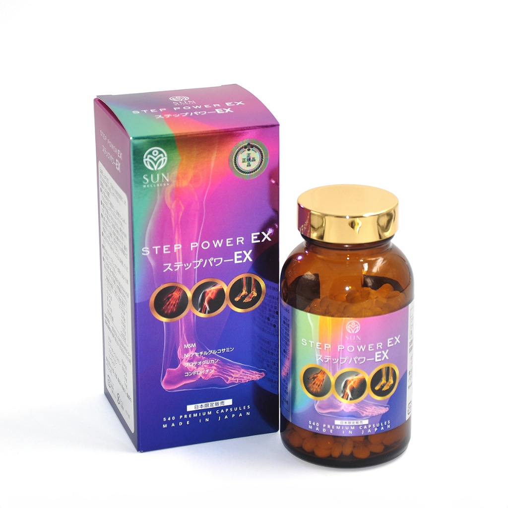 พร้อมส่งSTEP POWER EX STYLE JAPAN (Glucosamine+MSM) (มีใบรับประกันของแท้) made in Japan