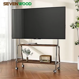 SEVENWOOD ชั้นวางทีวี ขาแขวนทีวี 32-75 นิ้ว TV Stand ขาทีวีเคลื่อนที่ แขวนทีวี ทนทานและทนทาน ทีวีเคลื่อนที่