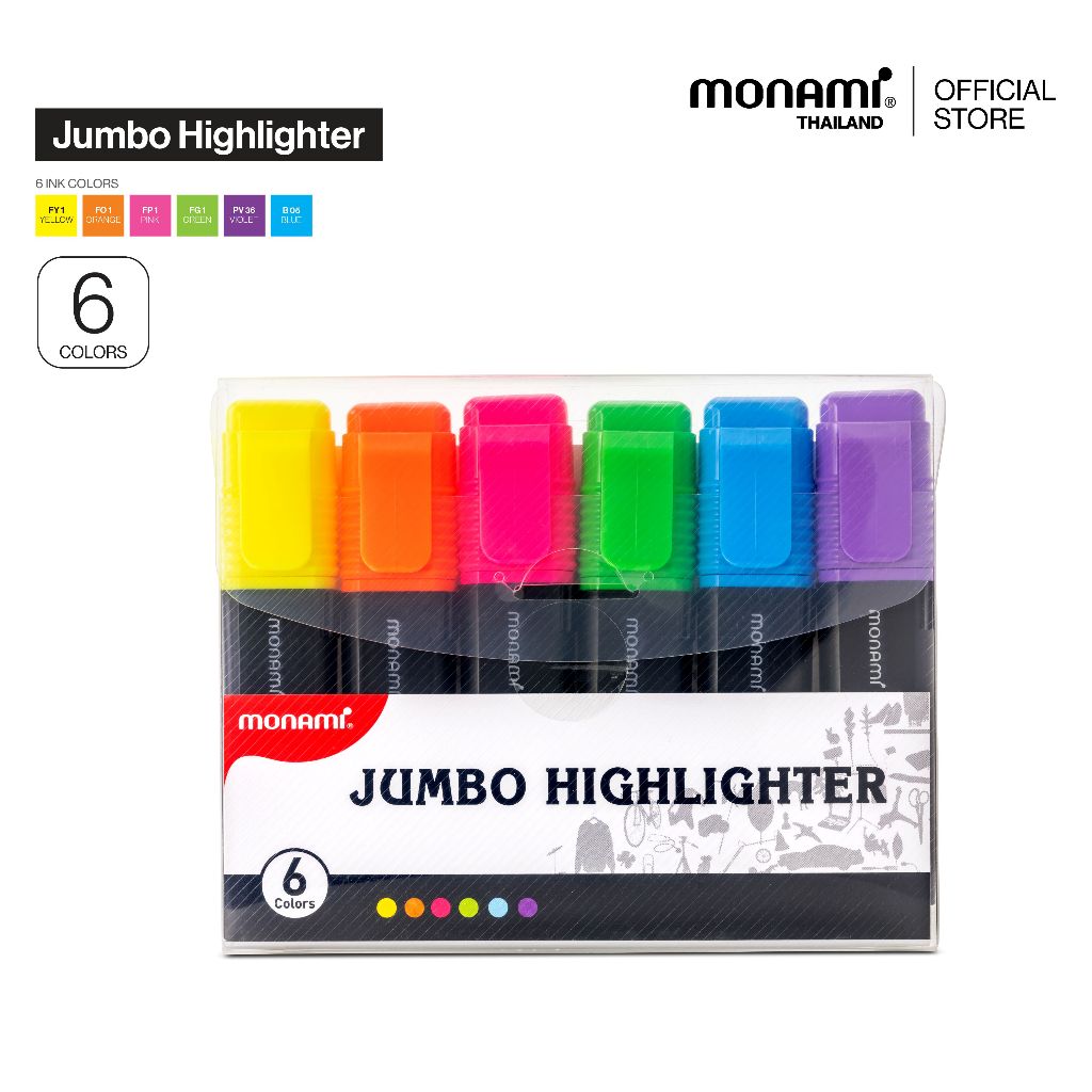 Monami ปากกาเน้นข้อความ รุ่น Jumbo Bright