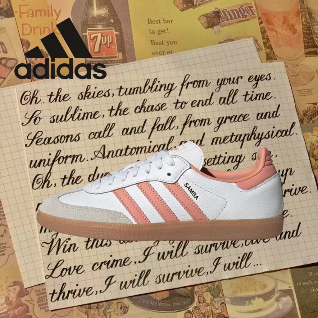 （ของแท้ 100 %）💞 adidas originals gazelle OG IG5932 สีขาว/น้ำตาล/สีส้ม