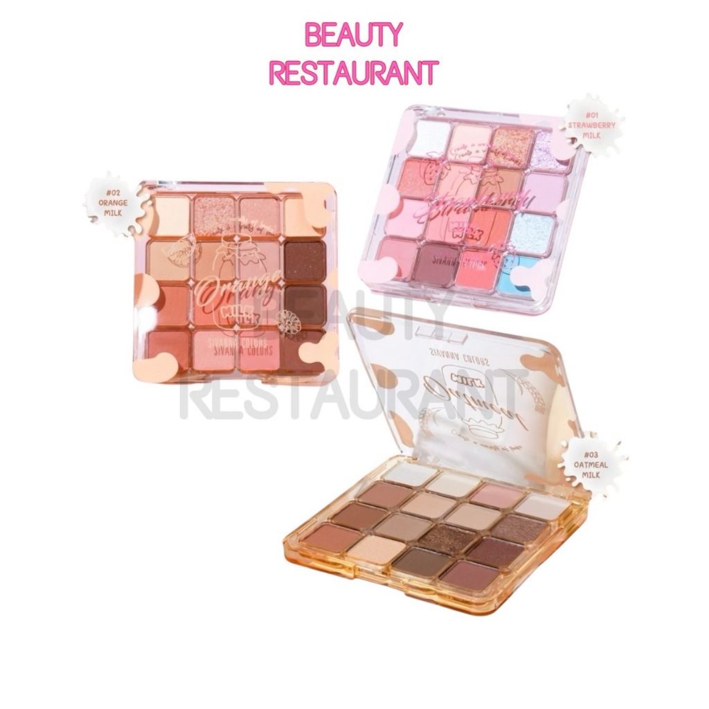 HF743 พาเลทท์ อายแชโดว์ ซีเวนน่า คัลเลอร์ส Sivanna Colors Orange Milk Eye Palette