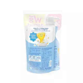 Dmp Double Milk Bath 450 ML + Refill 250 ML. (ดีเอ็มพี ดับเบิลมิลค์ บาธ 450 มล. ฟรี รีฟิล 250 มล. (สีฟ้า))