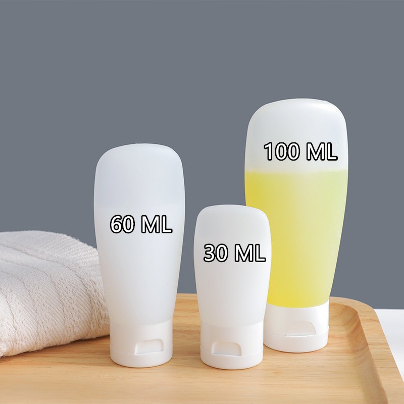 ขวดเปล่า แบบบีบ เติมได้ ขนาด 60 มล. สําหรับใส่โลชั่น แชมพู ครีมอาบน้ํา เหมาะกับการพกพาเดินทาง - รูปที่ 2