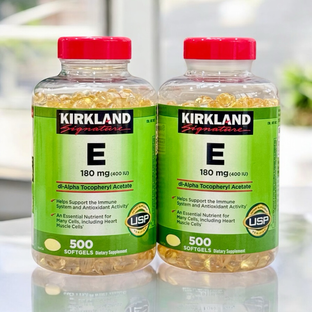 Kirkland Signature Vitamin E 180 mg 500 Softgels จากอเมริกา