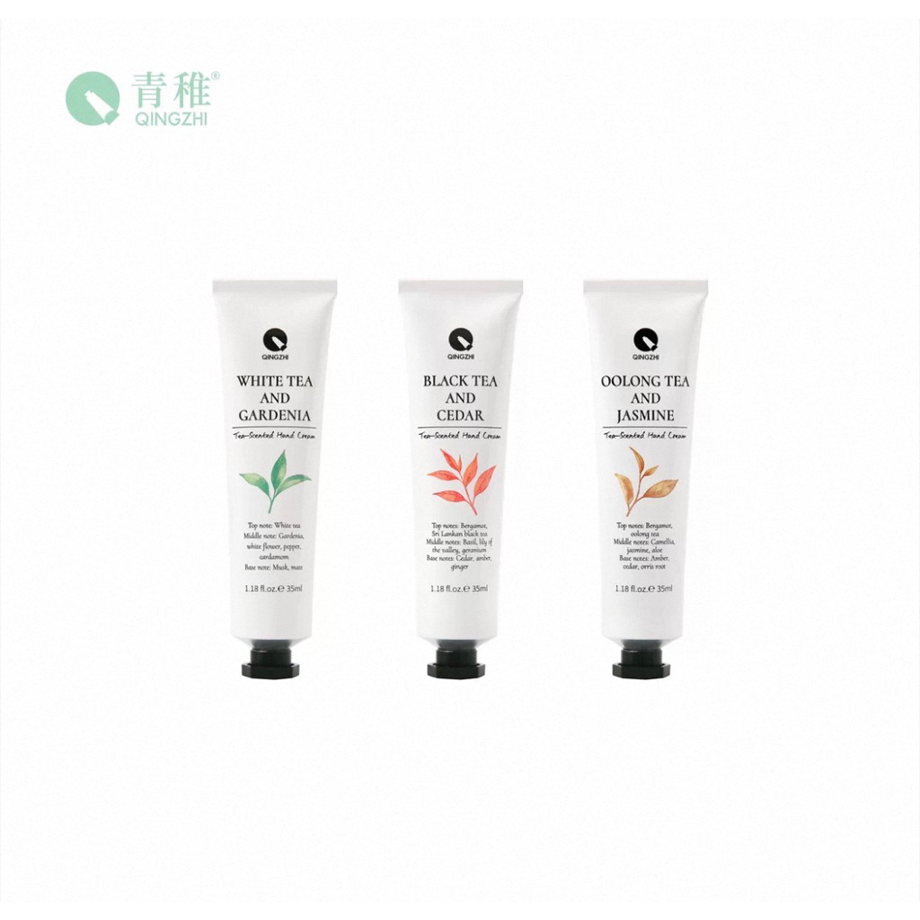 ครีมทามือ Qingzhi แท้💯 ครีมทามือเจ้าดัง Tea Collection🍃 แบบหลอด 35g.