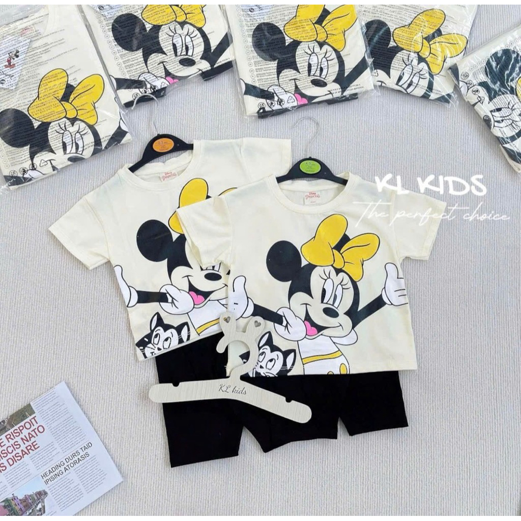 ดูงานจริงรูปสุดท้ายก่อนกดสั่ง ชุดเซ็ตลูกสาว Minnie กางเกงเลกกิ้ง น่ารัก ราคา ถูกที่สุด ดีลบีเคเค แกลเลอรีภาพที่ 3