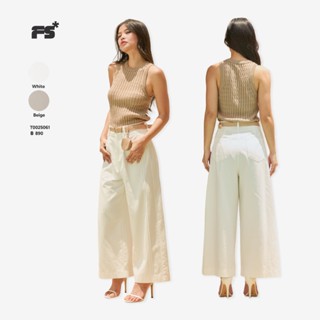 Straight Leg Pants With Belt 25061# กางเกงทรงกระบอก