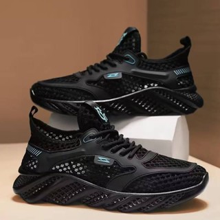 Jukoy เดอะเบส รองเท้าผ้าใบแฟชั่นผู้ชาย งานตาข่าย ทรงสวย ใส่ส…