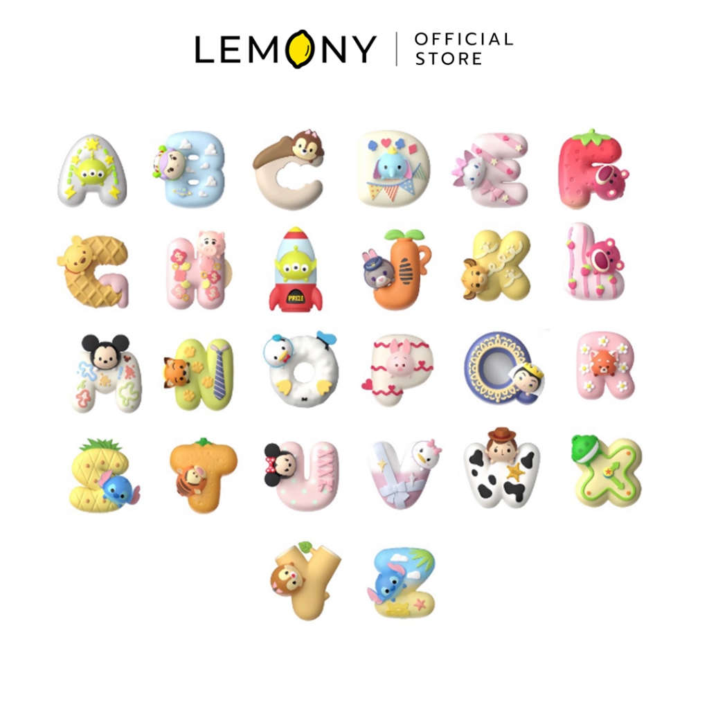LEMONY กล่องจุ่ม Disney ตัวอักษรแม่เหล็ก รุ่น Tsum Tsum