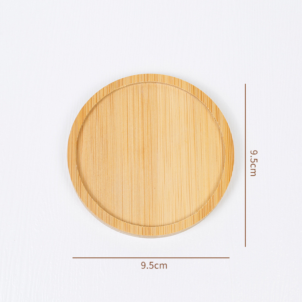 OurHome [พร้อมส่ง] ถาดไม้ไผ่ Bamboo tray ถาดไม้ทรงรีเรียบง่าย Wooden oval simple tray