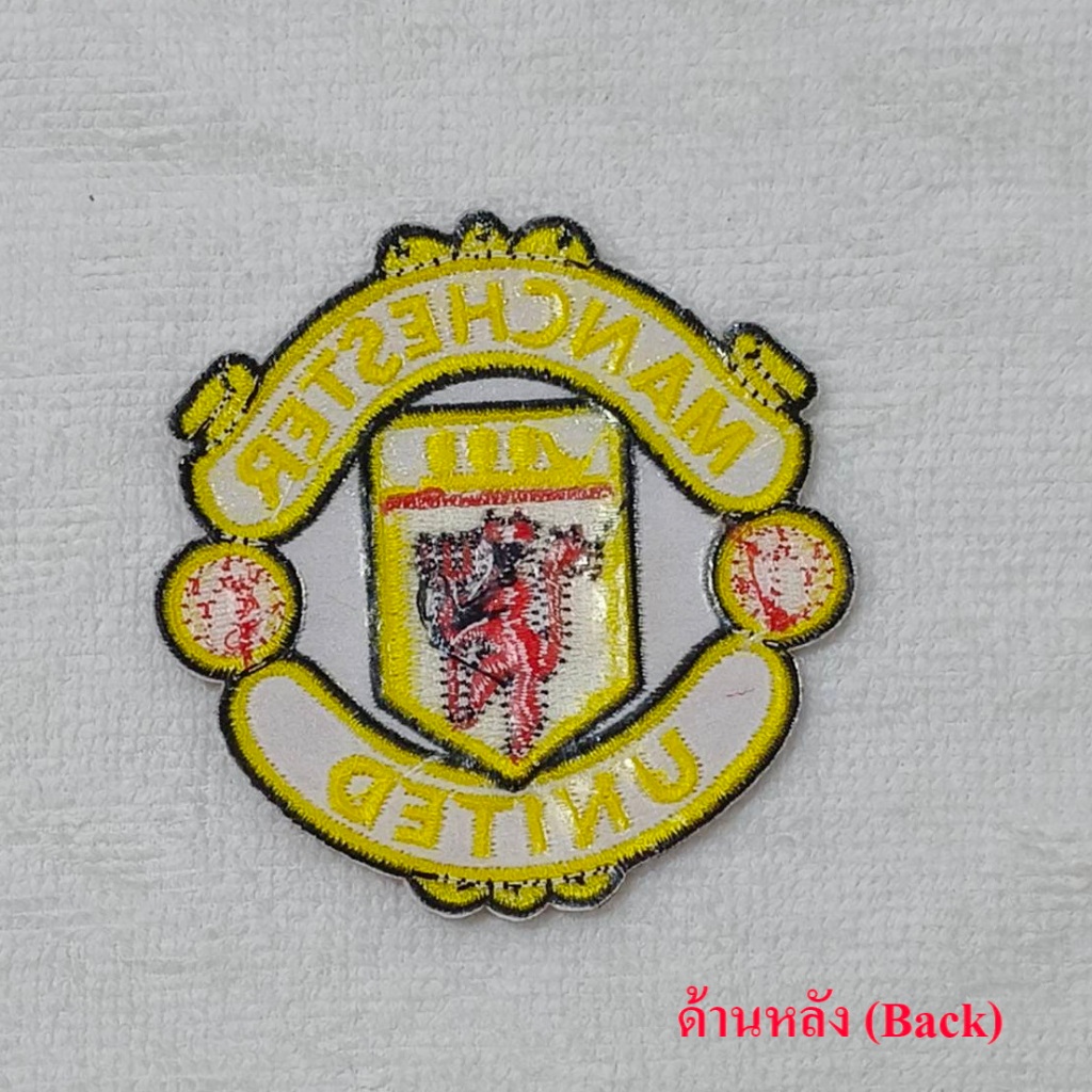 อาร์ม ตัวรีดติดเสื้อ ตัวรีด อาร์มติดเสื้อ Manchester Man U Iron on Patch แมนยู สโมสรฟุตบอลอังกฤษ Sticker สติ๊กเกอร์ DIY - รูปที่ 2