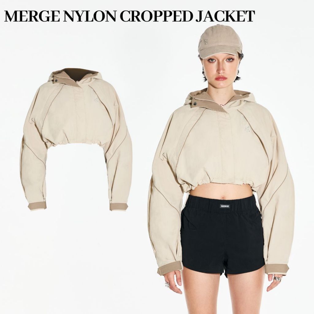 Merge Official - Merge Nylon Cropped Jacket (พร้อมส่ง)