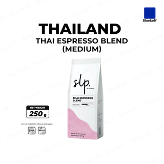Bluekoff Thai Espresso Blend (Medium) แบรนด์ SLP ระดับคั่วกลาง (บรรจุ 250 กรัม)