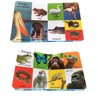 หนังสือเด็ก 100 First word board book หนังสือภาษาอังกฤษเด็กเล็ก เริ่มต้นฝึกอ่าน vocaburaly first skills(03007032)